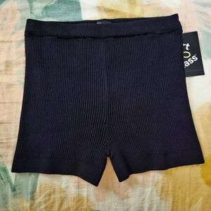 Art Class - Girls' Ribbed Black Bike Shorts